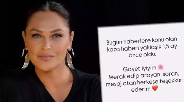 Hülya Avşar'dan kaza açıklaması